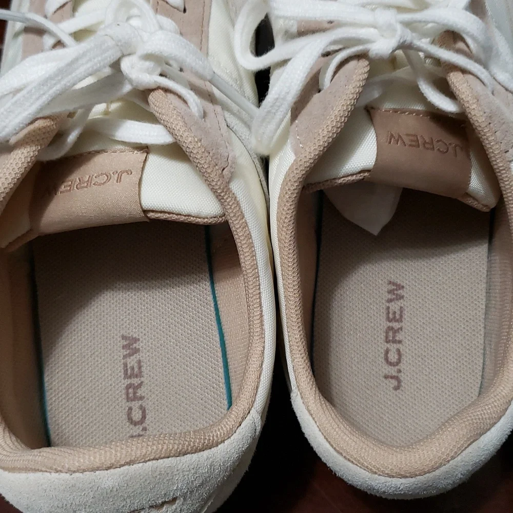 J.‎ Crew Trainer Colorblock  White and Tan Sneakers